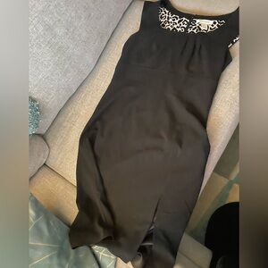 White House Black Market Scoop Neck Midi Dress